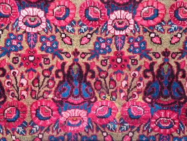 Tappeto persiano dopo restauro rammendo invisibile Roma